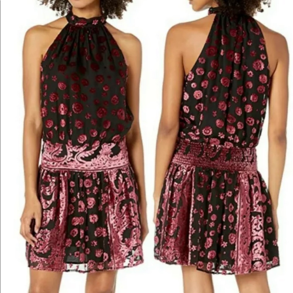 Ramy Brook dress burnout party floral size S